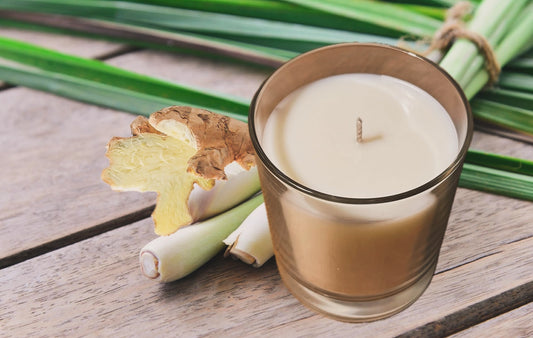 Lemongrass and Ginger Scented Candle